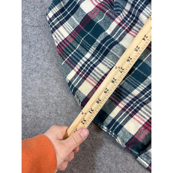 VINTAGE 90s Oshkosh B’Gosh Flannel Shirt Mens 3XLB Plaid Workwear Western Retro - Picture 3 of 7
